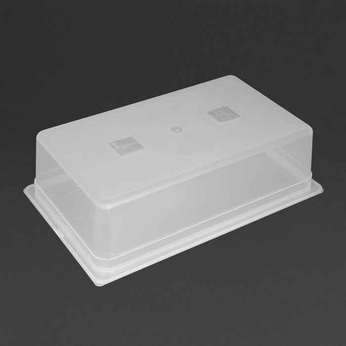 Vogue polypropyleen GN 1/1 bak met deksel 15cm (2 stuks)