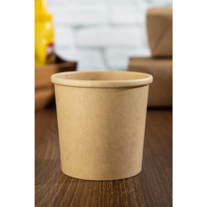 Colpac magnetronbestendige kraft soepkommen recyclebaar 350ml (500 stuks)