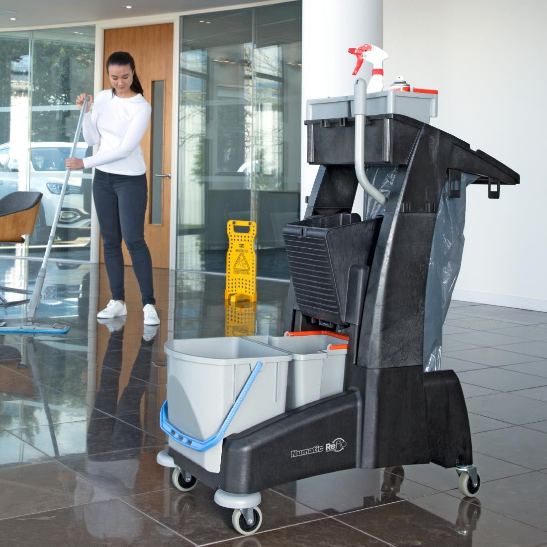 Numatic Compacte Reflo Multi-Matic Werkwagen Mm4