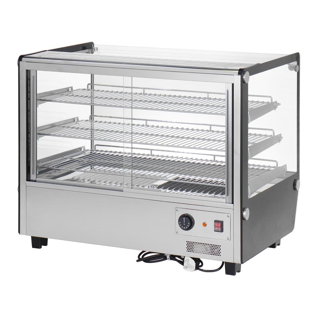 Buffalo Vierkante Aanrecht Verwarmde Display Merchandiser 160Ltr