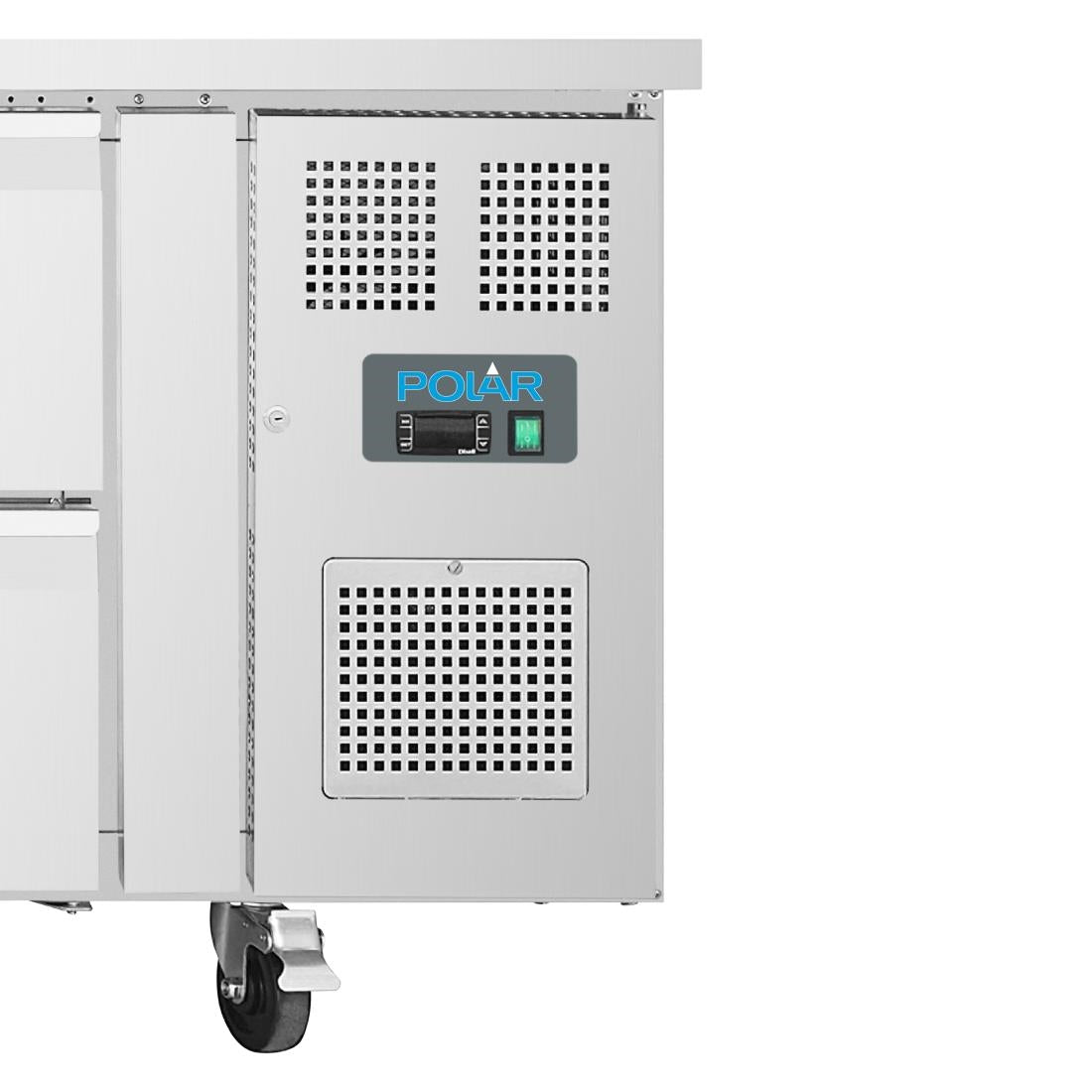 Polar U-serie geventileerde gekoelde GN werkbank met 6 laden