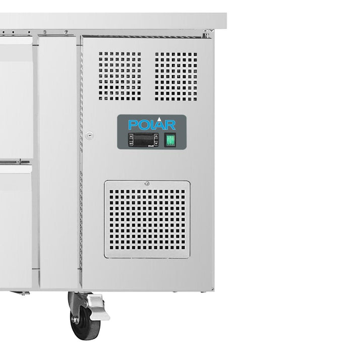 Polar U-serie geventileerde gekoelde GN werkbank met 6 laden