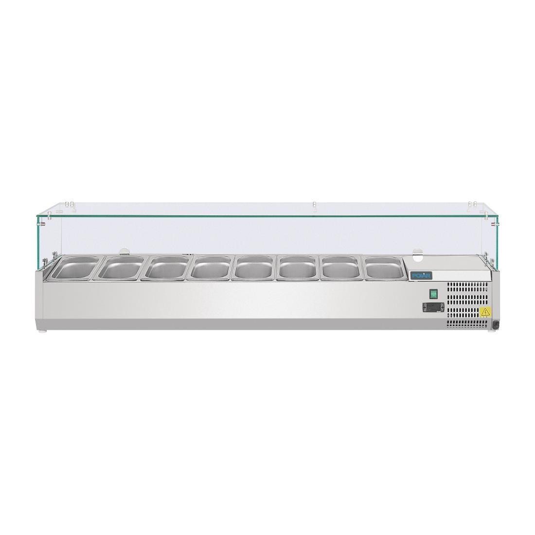 Polar G-serie opzetkoelvitrine 8x GN 1/4