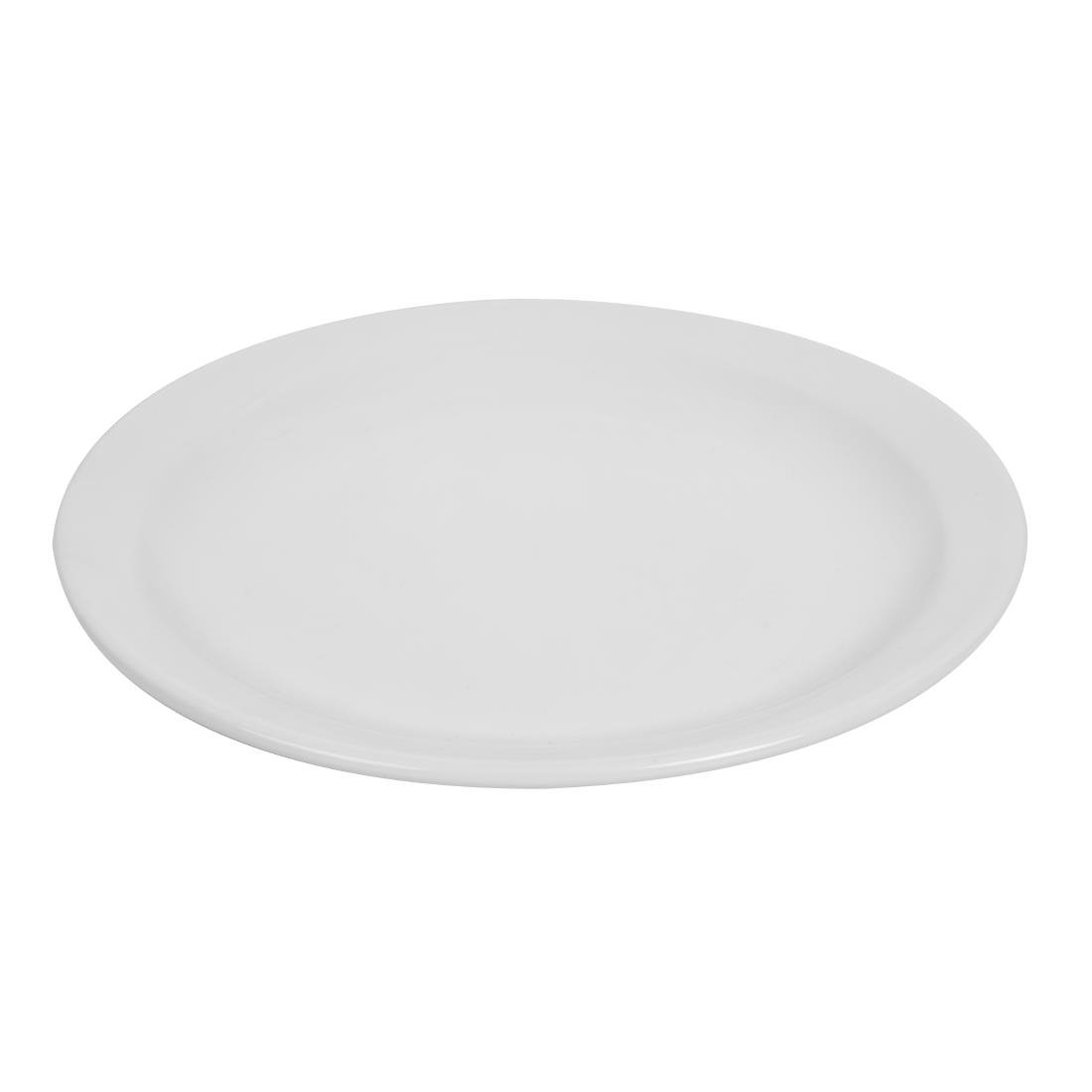 Olympia Whiteware borden met smalle rand 20,2cm (12 stuks)