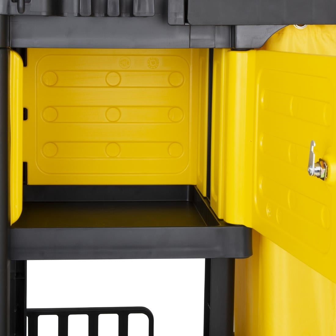 Jantex Schoonmaakwagen Zwart Met Afsluitbare Kast