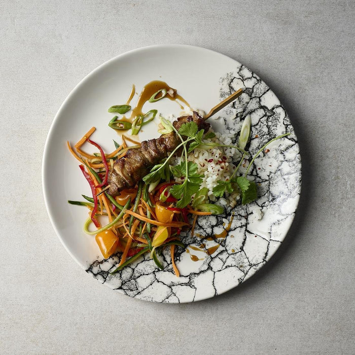 Churchill Kintsugi Accents Quartz Black Evolve Coupe Bord 28.6cm (pak van 12)