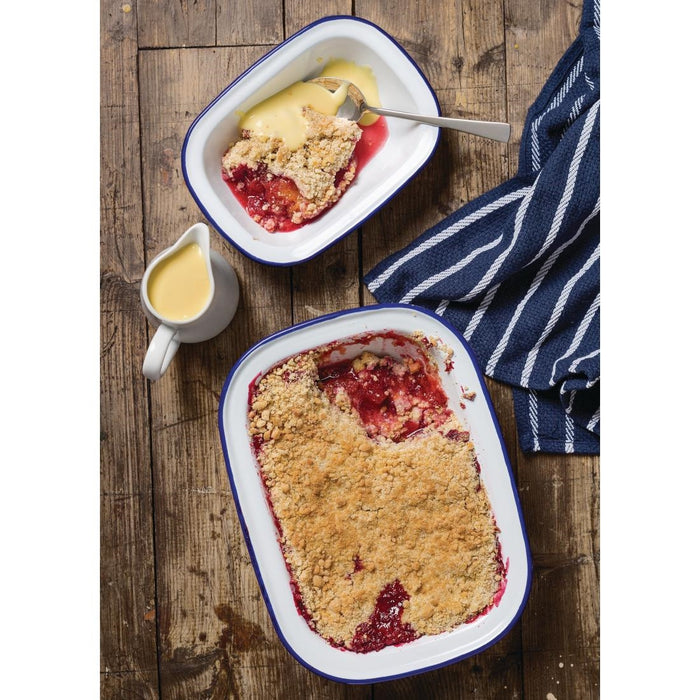 Olympia Emaille serveerschaal 19x28cm (6 stuks)