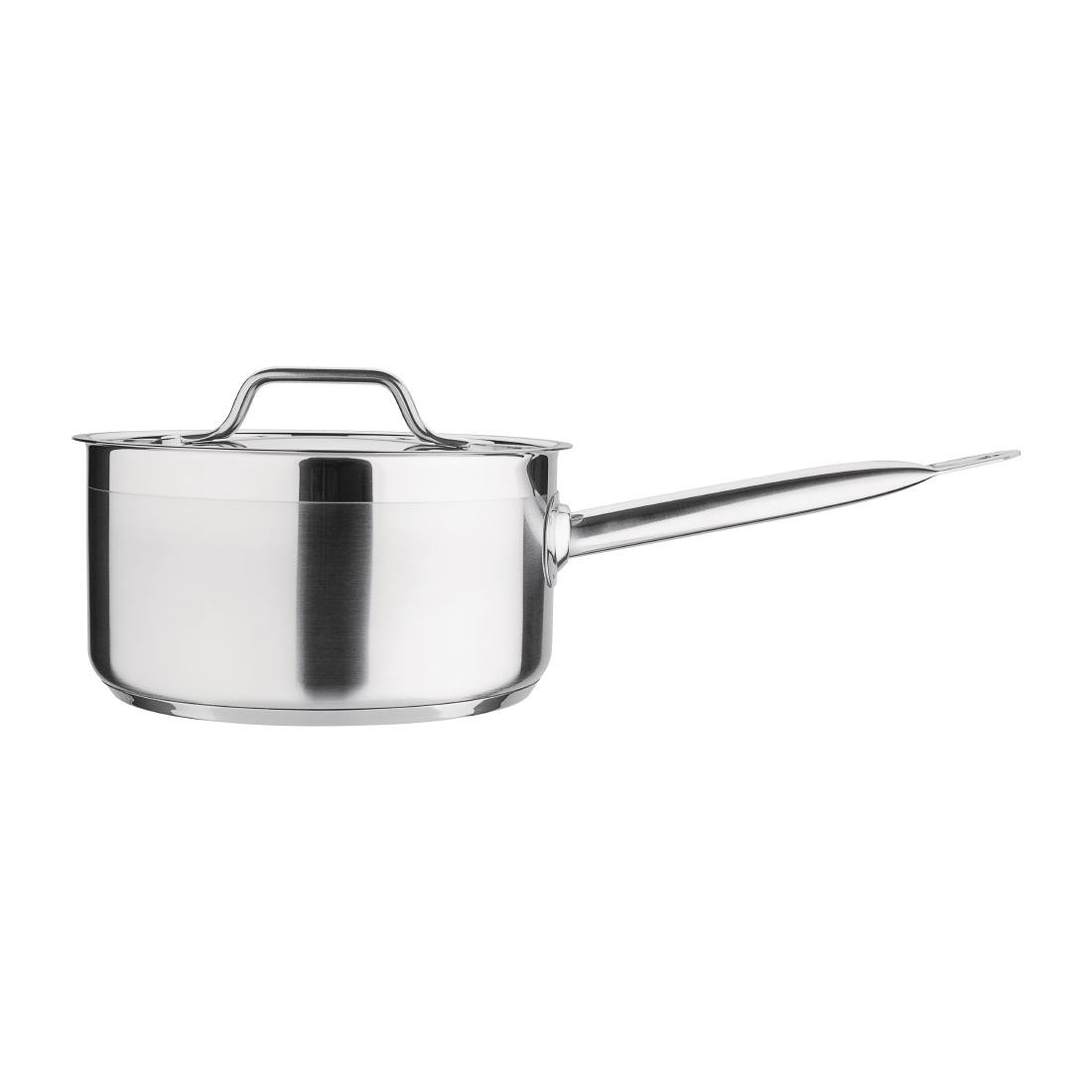 Nisbets Essentials RVS inductie steelpan 3L 20(Ø)cm inclusief deksel