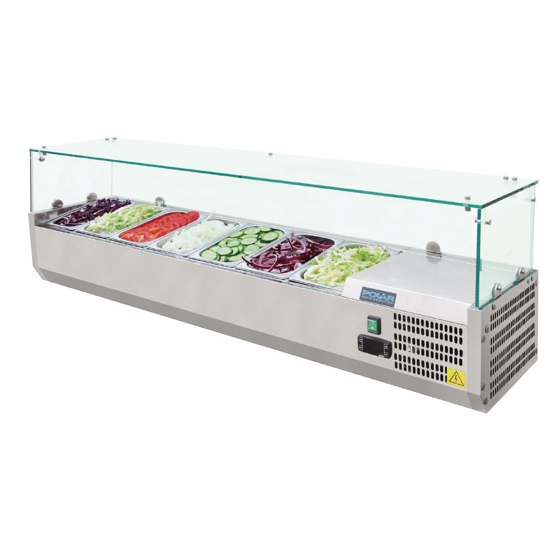 Polar g-serie toonbankkoelkast 7x 1/4gn