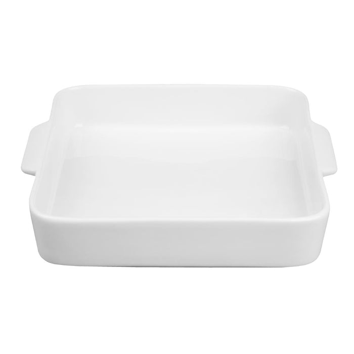 Olympia Whiteware Vierkante Ovenschaal Met Handgrepen 200x180x40mm (Pakket Van 3)