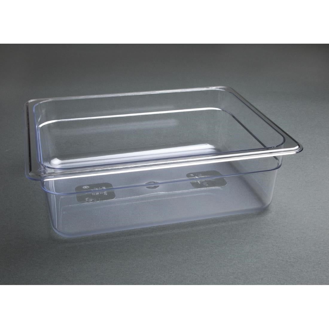 Vogue polycarbonaat 1/2 gastronorm container 100mm transparant