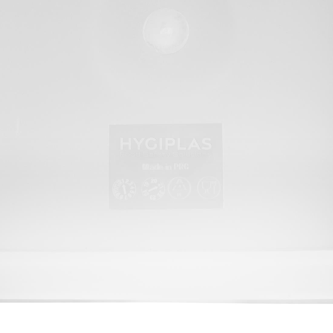 Hygiplas vierkant deksel wit groot