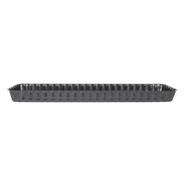 De Buyer rechthoekige anti-kleef taartvorm met losse bodem 35,6cm
