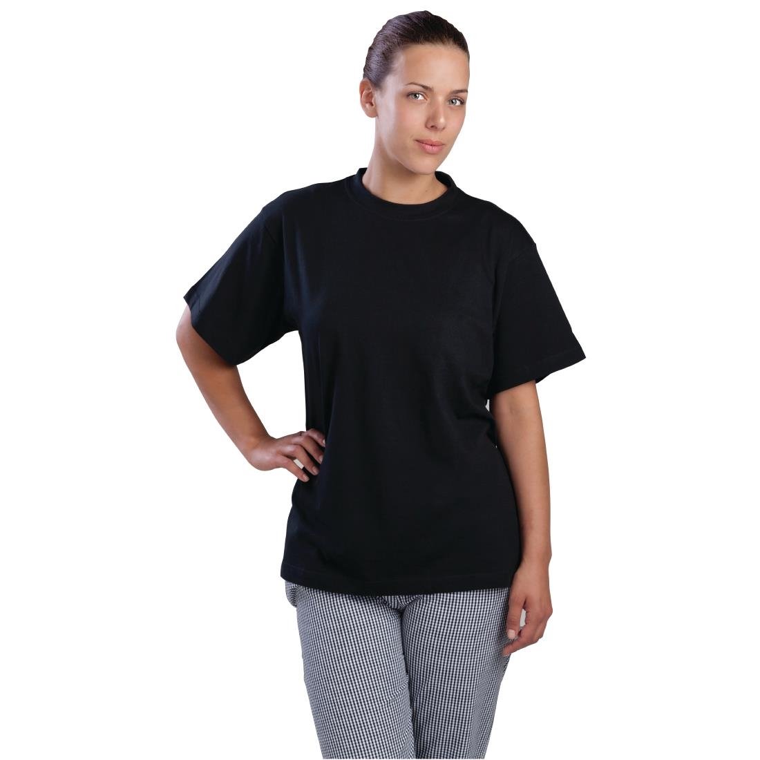 Nisbets Essentials t-shirts zwart XL (2 stuks)