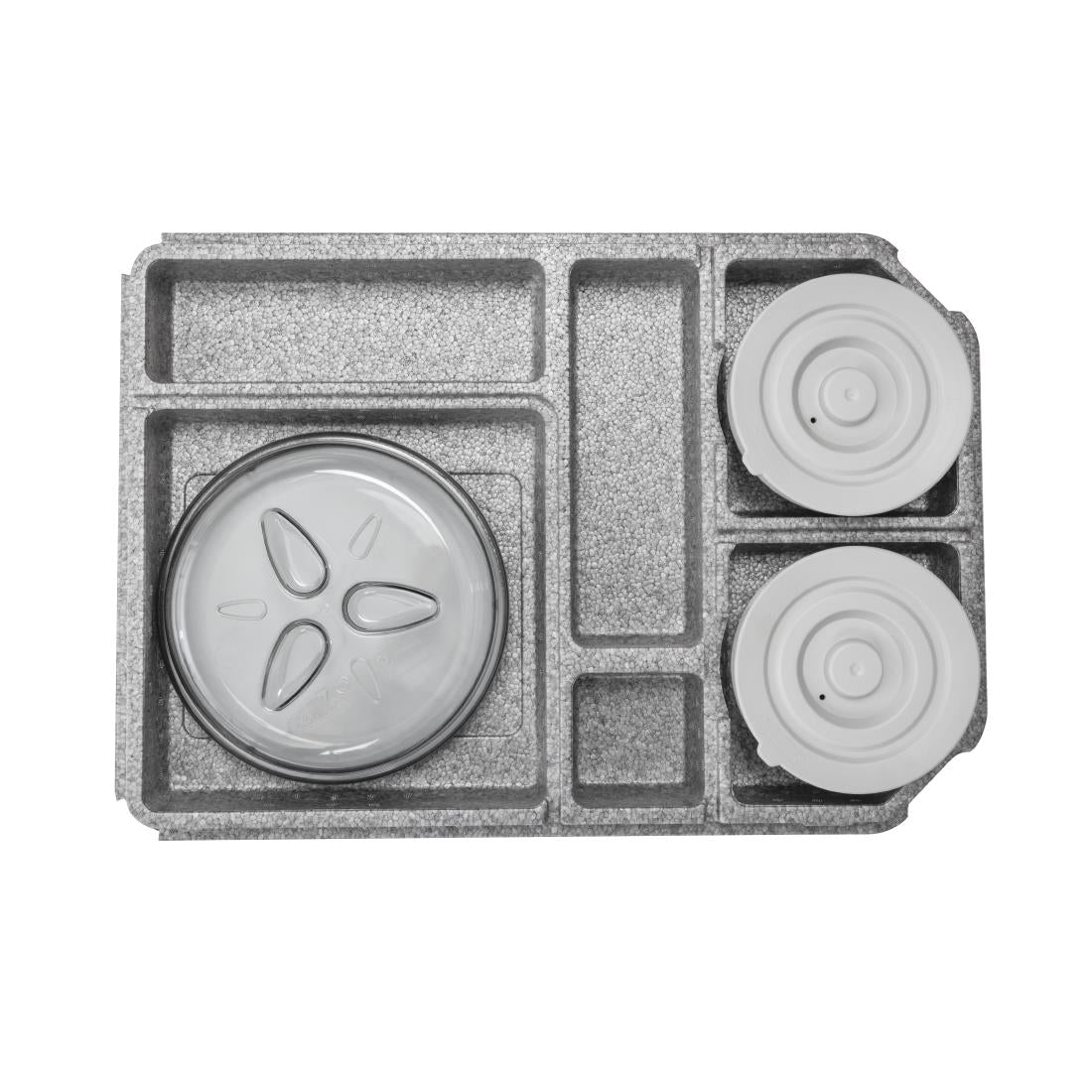 Cambro Tablotherm GoBox maaltijdbezorgingssysteem met servies