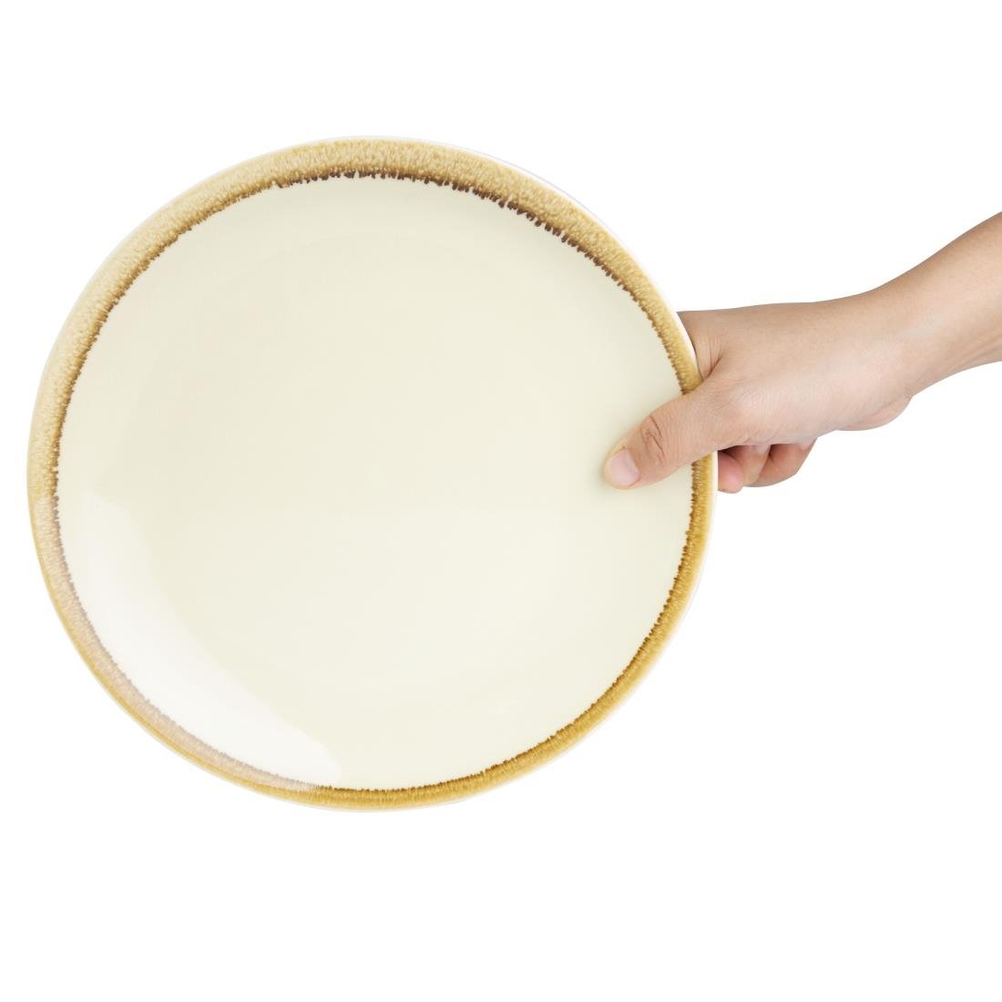 Olympia Kiln coupe borden zandsteen 23cm (6 stuks)