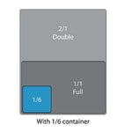 Gastro M RVS gastronorm deksel GN 1/6