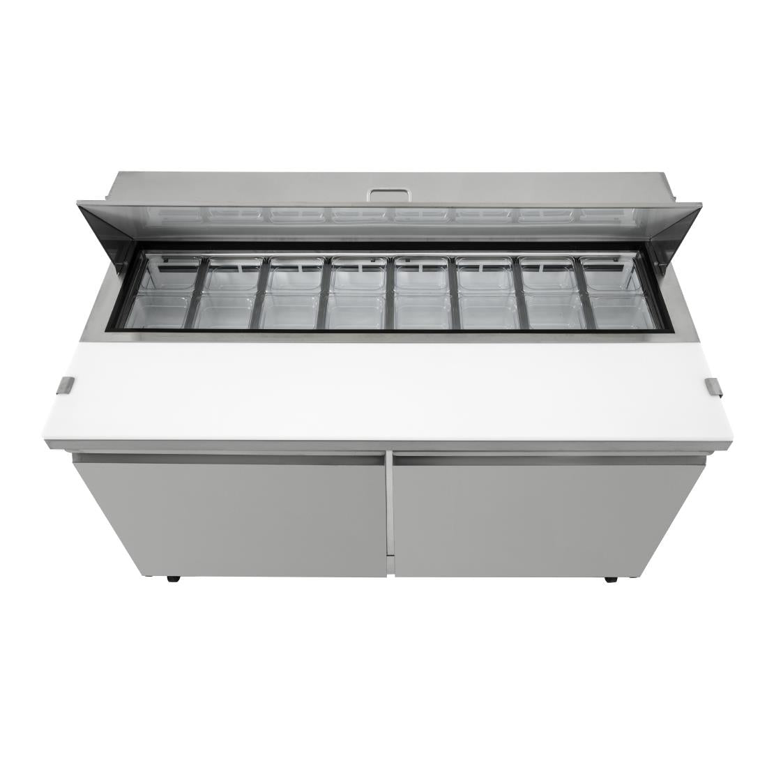 Polar U-serie 2-deurs gekoelde saladette 527L