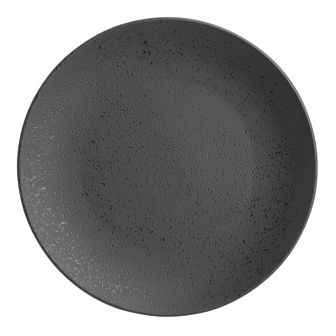 Olympia Fusion ronde borden 20,3cm zwart (6 stuks)