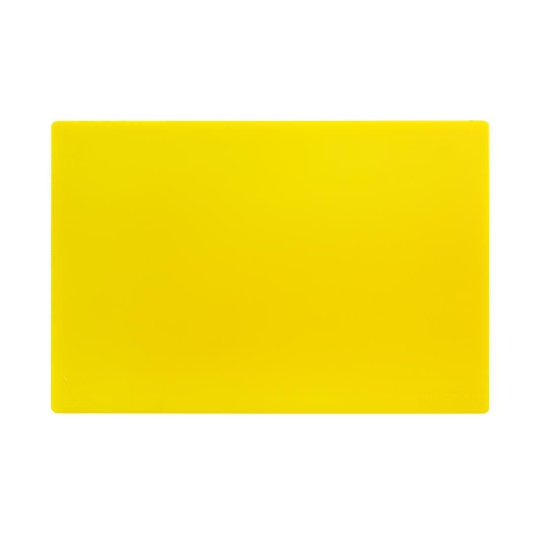 Hygiplas antibacteriële LDPE snijplank geel 450x300x10mm