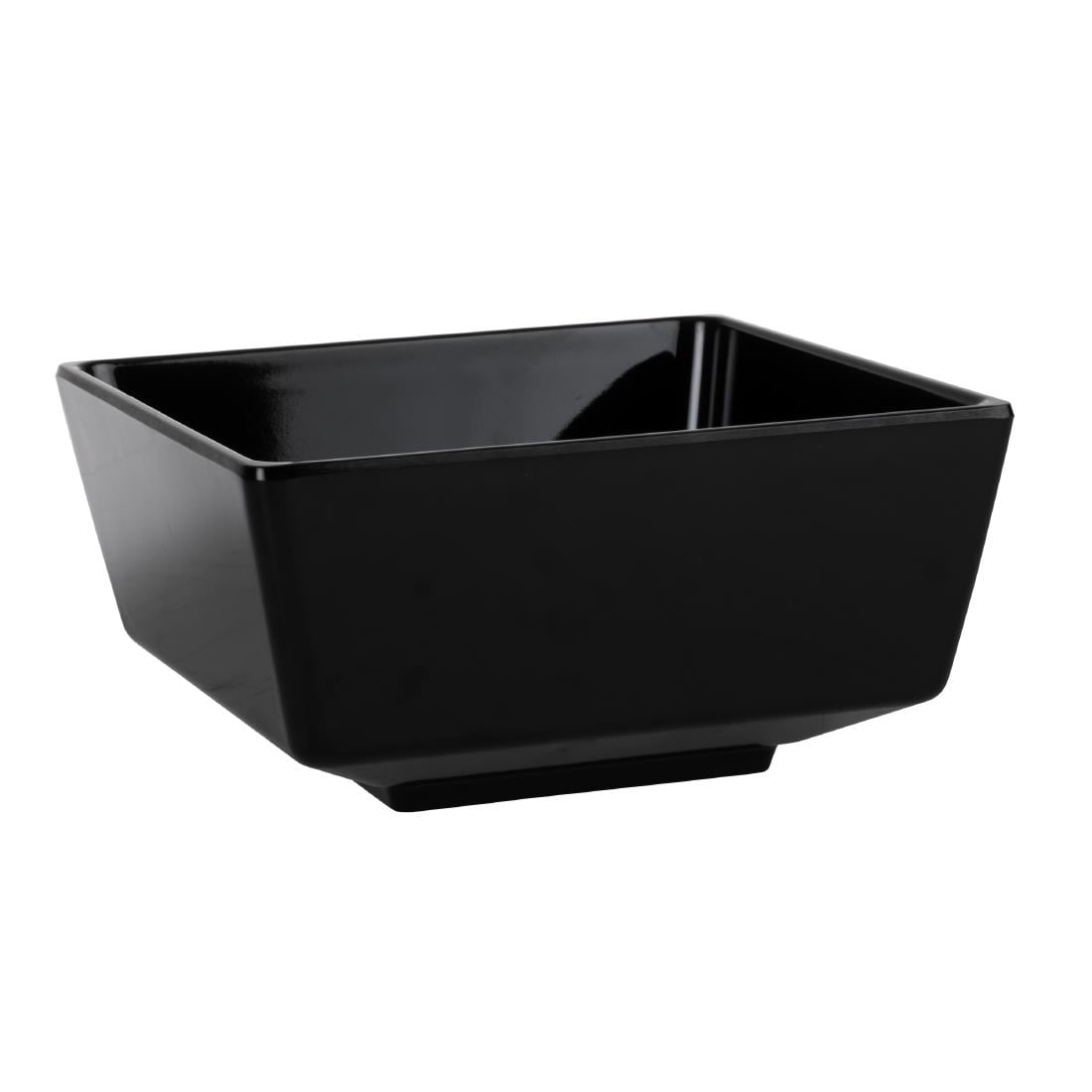 APS Float vierkante melamine kom zwart 19x19cm