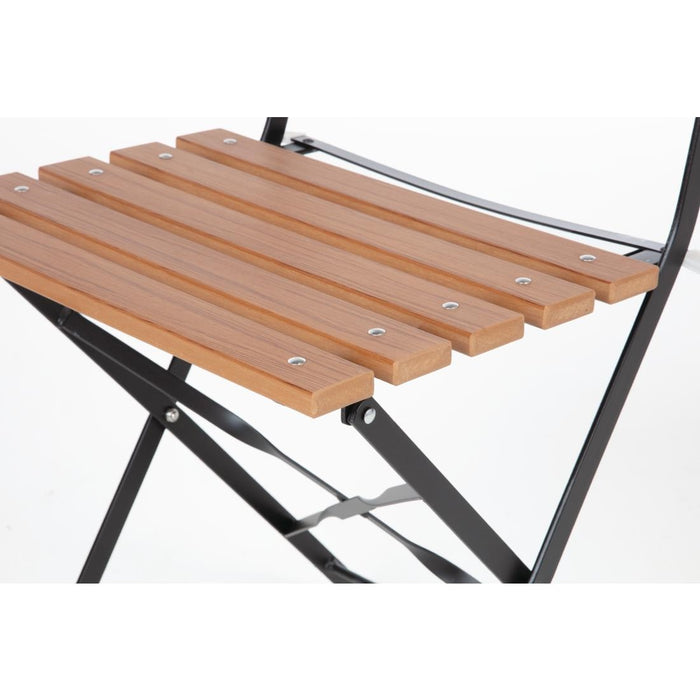 Bolero opklapbare imitatiehout stoelen (2 stuks)