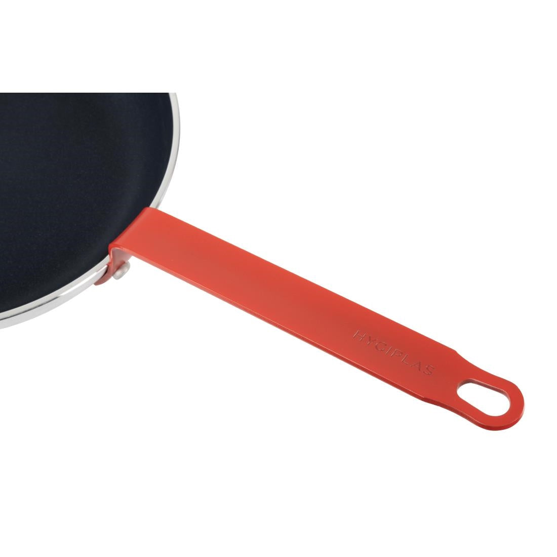Hygiplas Teflon Platinum Plus anti-aanbak koekenpan 28cm rood handvat