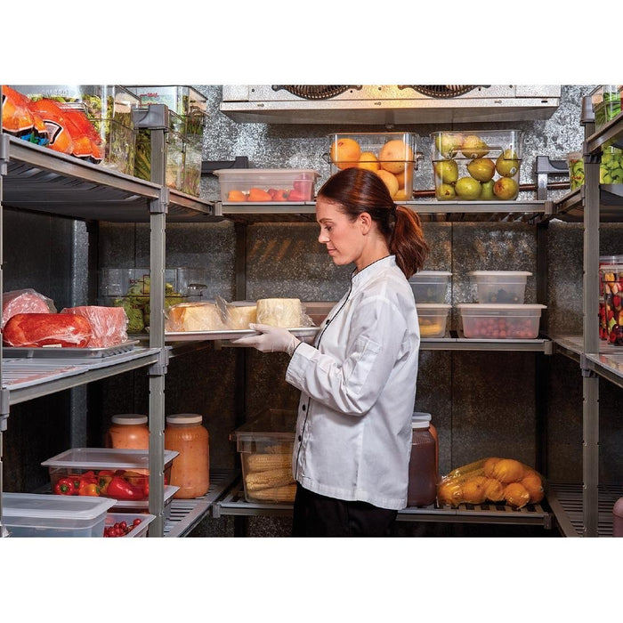 Cambro stelling 183cm hoog 4 schappen - 46cm diep - 121cm breed