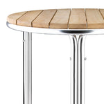 Bolero essen en aluminium tafel rond 60cm