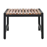 Bolero Lage Barkrukken Van Staal En Acacia (4 Stuks)