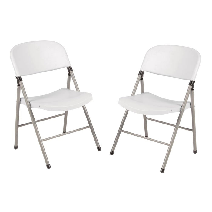 Bolero opklapbare stoelen wit (2 stuks)
