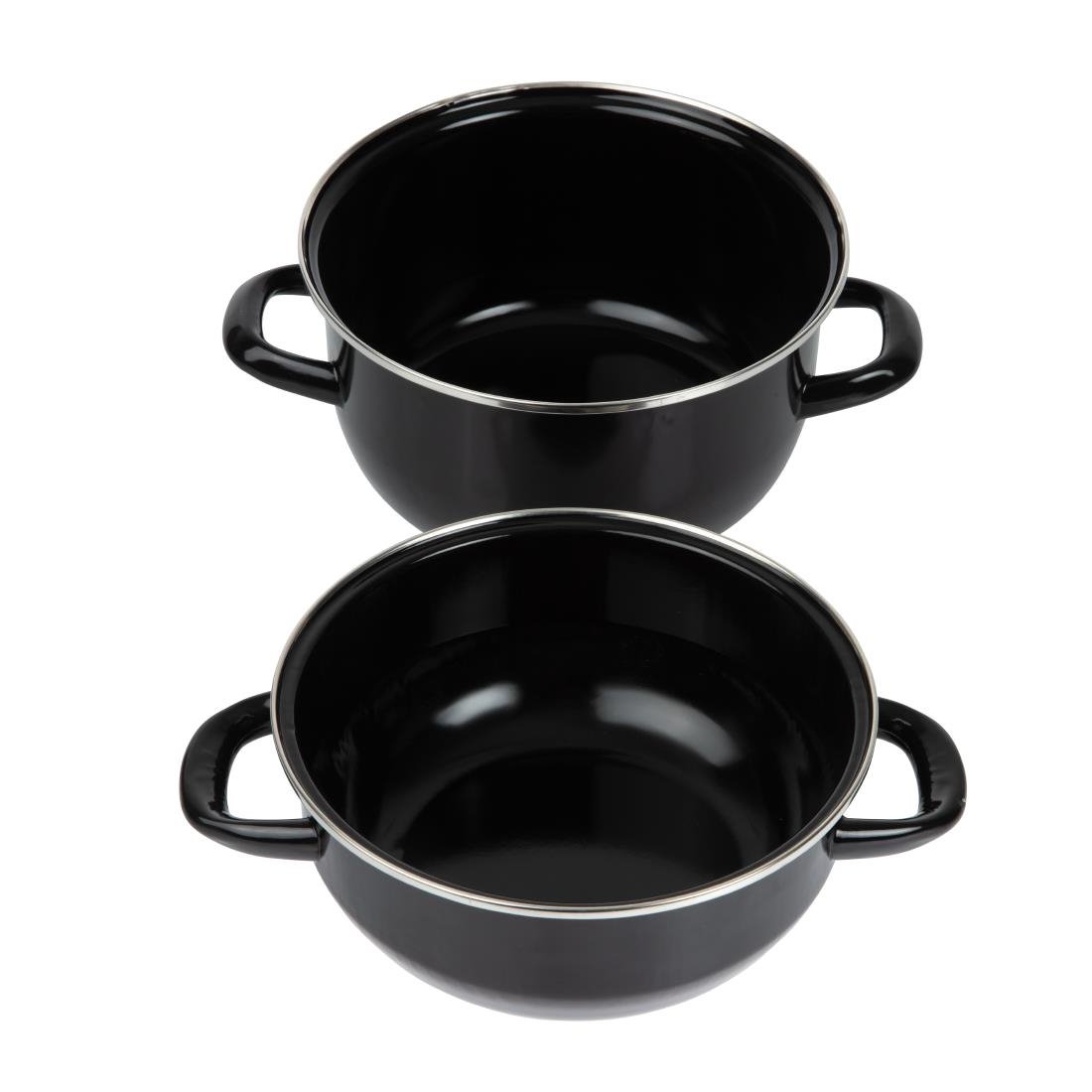 Olympia emaille mosselpan 1kg porties