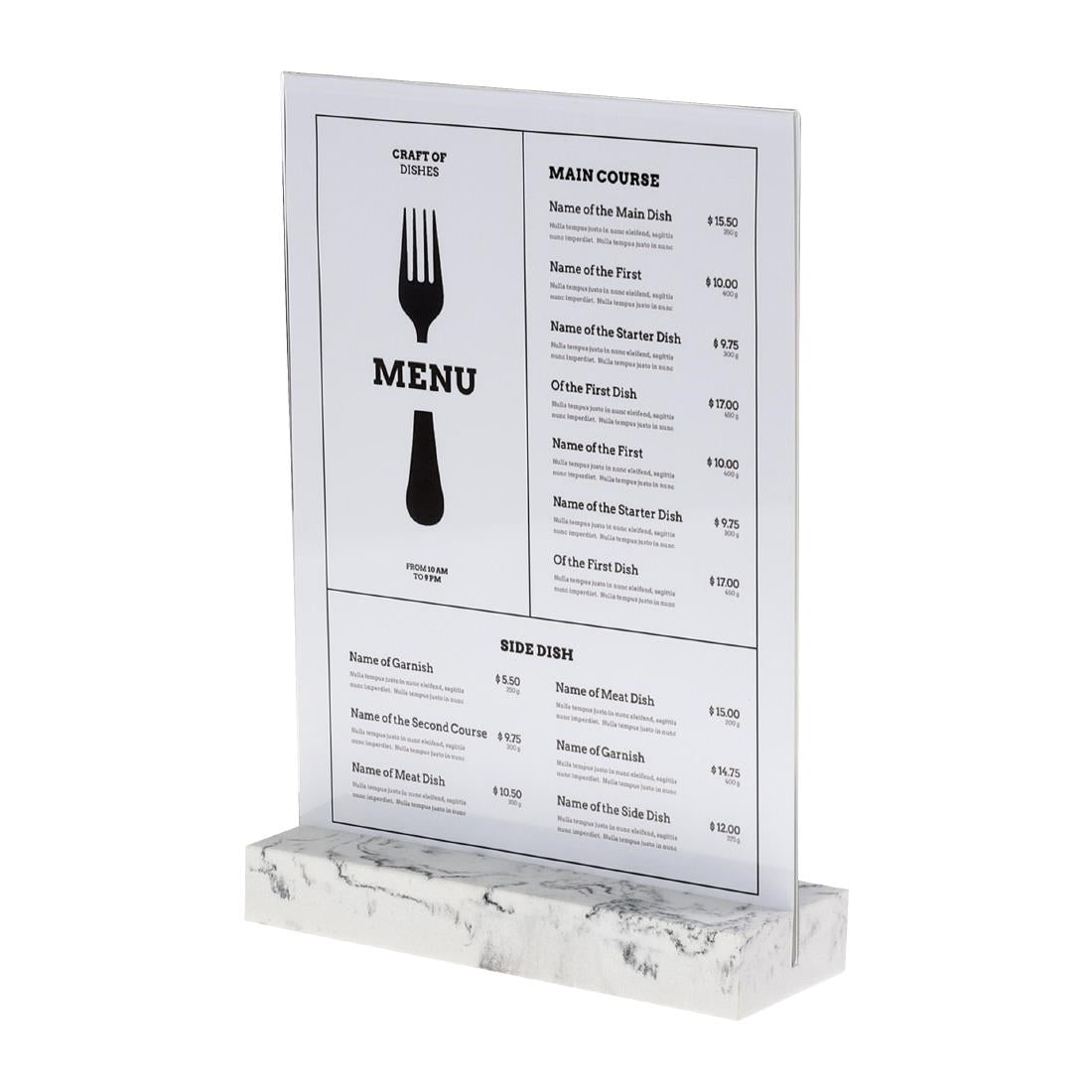 Europel Bordhouder A4 Polystone Wit