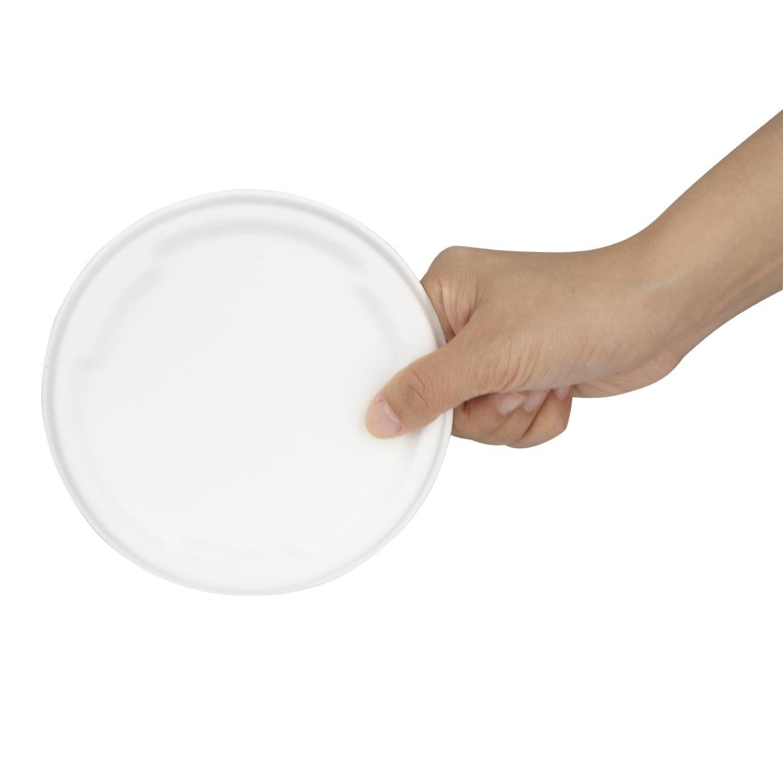 Fiesta Composteerbare Bagasse Deksels Voor 400/500ml Kom Basissen (Pakket Van 50)