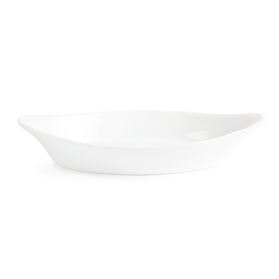 Olympia Whiteware ovale gratineerschalen 25,3x14cm (6 stuks)