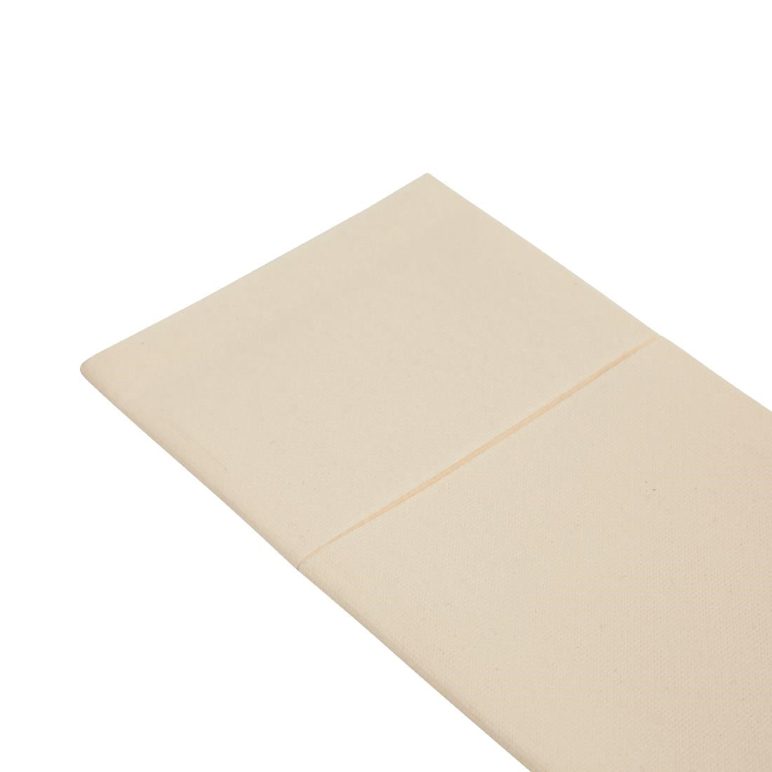 Fiesta Recyclebaar Premium Tablin Dinerservet Crème 48X40cm Airlaid Pocket Fold (Pk 400)