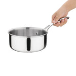 Vogue roestvrij staal & aluminium tri-wall steelpan 16cm