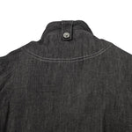 Koksbuis Korte Mouw Denim Grijs S