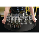 Cambro Camtread ovaal antislip glasvezel dienblad zwart 68,5x56cm