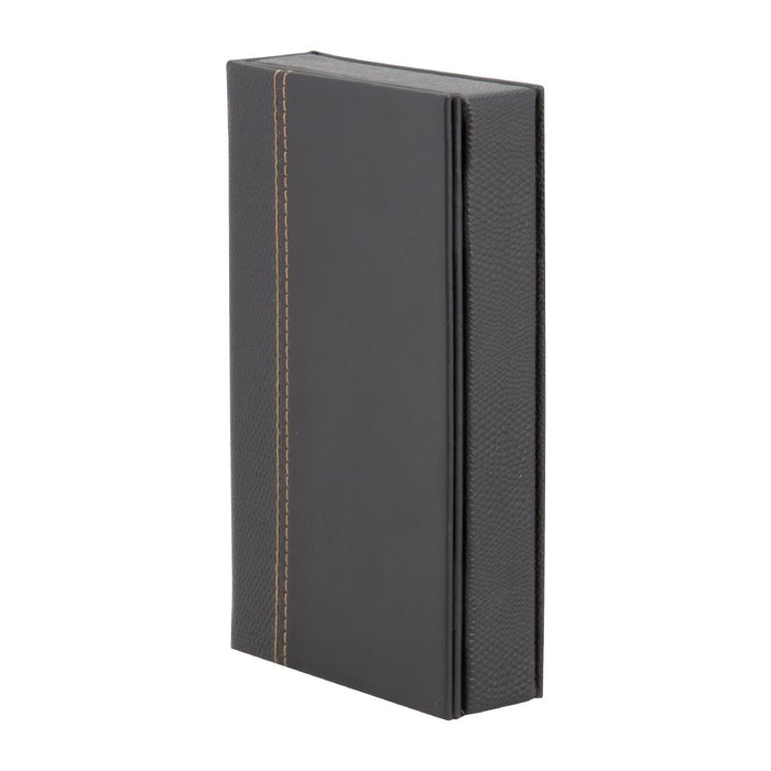 Securit trendy rekeningpresentator in leerstijl zwart