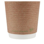Vegware 89-serie dubbelwandige bekers composteerbaar 340ml (500 stuks)