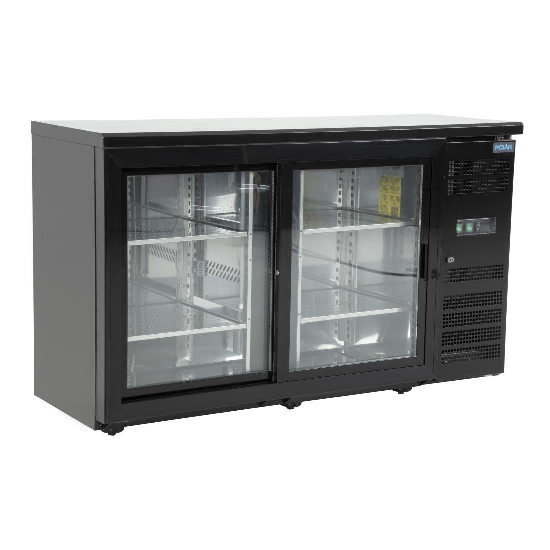 Polar U-serie bardisplay met 2 schuifdeuren