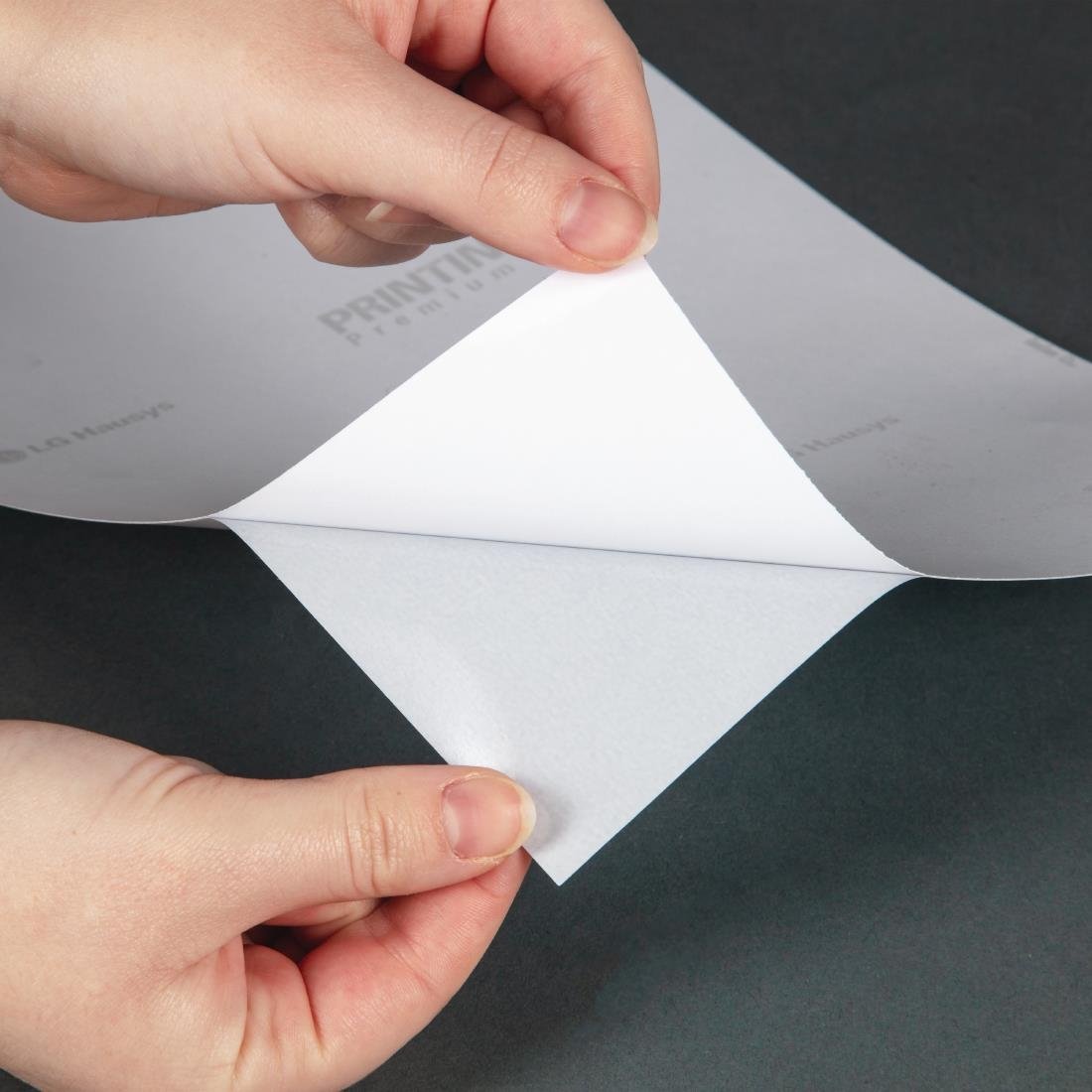 Vinylsticker A5 'Handreiniger gebruiken AUB'