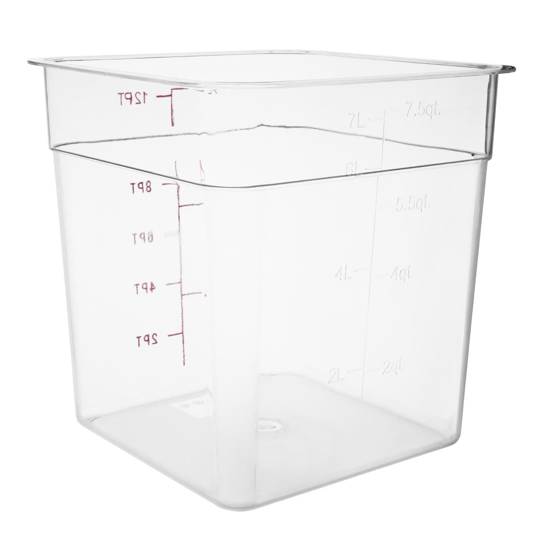 Hygiplas polycarbonaat voedseldoos vierkant 7L
