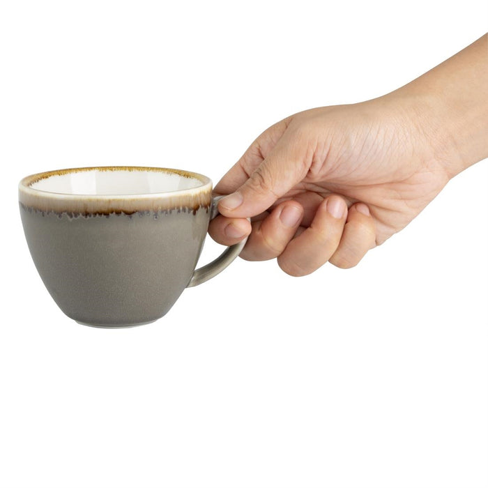 Olympia Kiln cappuccinokopjes grijs 230ml (6 stuks)