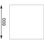 Vogue RVS werktafel zonder achteropstand 90x60x60cm