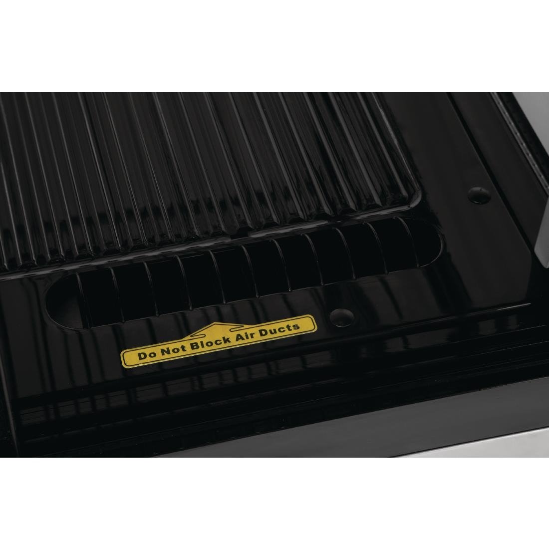 Polar G-Serie Energiezuinige Aanrecht Voedselexpositie Koelkast Zwart 160Ltr