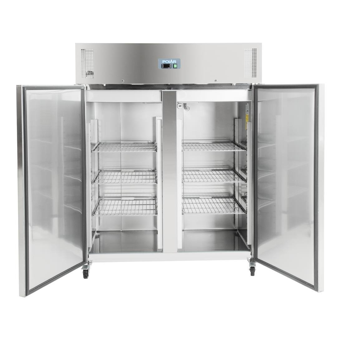 Polar u-serie staande dubbele deur vriezer 1300ltr