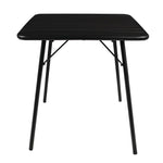 Bolero vierkante stalen tafel zwart 70cm