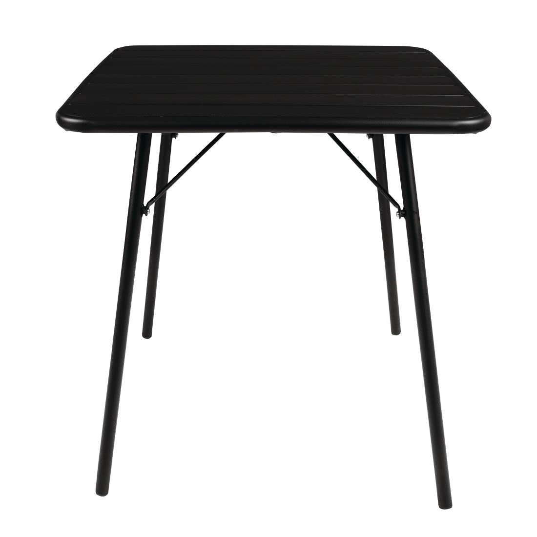 Bolero vierkante stalen tafel zwart 70cm